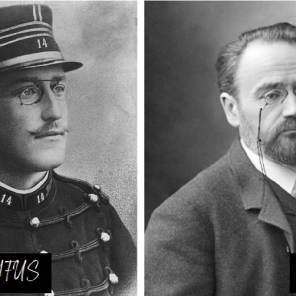 DÉVOILEMENT DES PORTRAITS D'EMILE ZOLA ET D'ALFRED DREYFUS